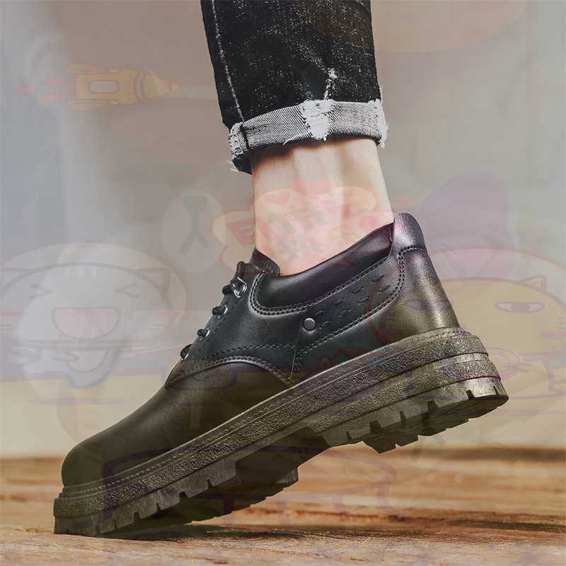 Luxury Lifestyle Dark - Donker natuurlijk leer Mode-sneakers Tennis Herensneakers