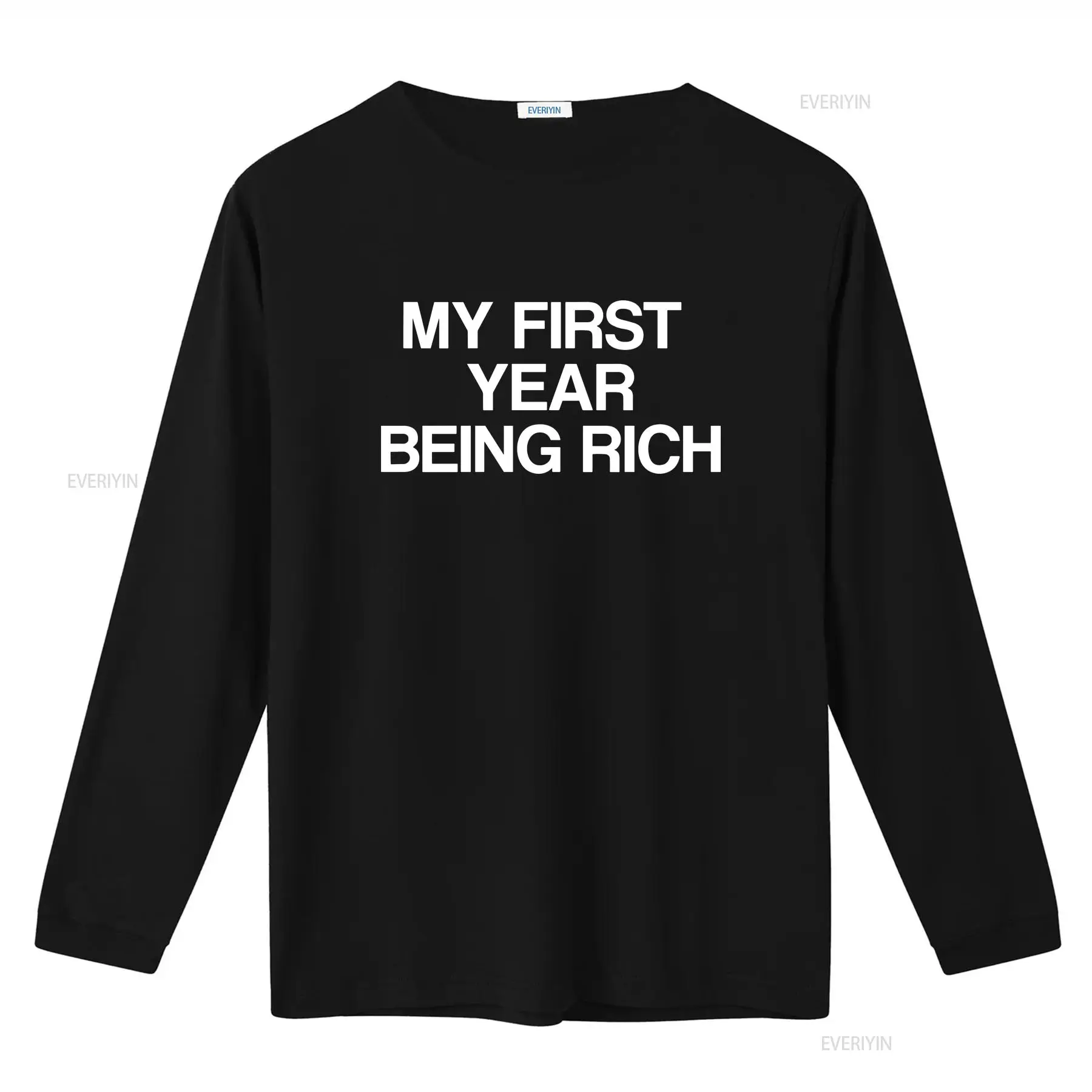 Eerste jaar rijk zijn T-shirt  - Luxury Lifestyle Rich recensie en prijs