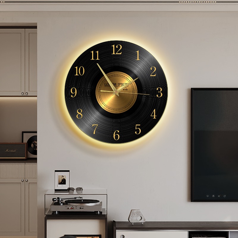 Vintage wandklok met licht Woo - Luxury Lifestyle Homes recensie en prijs